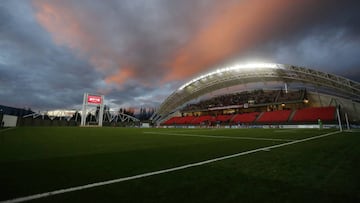 Futbol, Union La Calera vs Magallanes.
Copa chile 2019
Vista general del estadio Nicolas Chahuan de La Calera, durante el partido por Copa Chile entre Union La Calera y Magallanes.
13/06/2019
Raul Zamora/Photosport
Football, Union La Calera vs Magallanes.
Chile Cup 2019
General view of Nicolas Chahuan stadium in La Calera, during the copa chile match between Union La Calera and Magallanes.
13/06/2019
Raul Zamora/Photosport