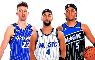 El uniforme Classic Edition de los Orlando Magic para la temporada 2025/26 recupera el diseño original de 1989 con rayas verticales, letras azules y una estrella plateada en la 'A'. Es un homenaje a los primeros años de la franquicia y al legado de figuras como Penny Hardaway y Shaquille O'Neal.