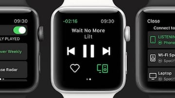 Ya puedes usar Spotify desde tu Apple Watch con Siri