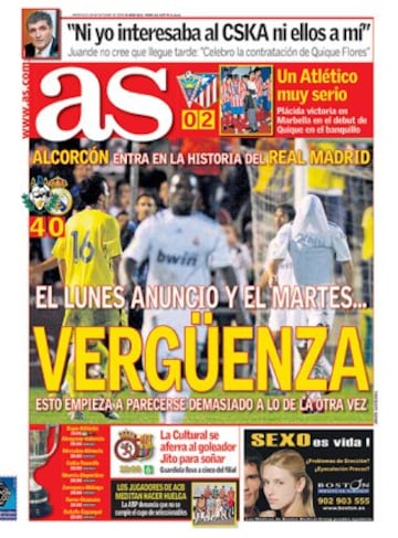 The infamous 'Alcorconazo' - Madrid's 4-0 drubbing to city neighbours AD Alcorcón in the opening round of the Copa del Rey was a black night in the club's recent history.