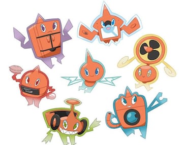 Rotom en todas sus formas. ¿En camino a Pokémon GO?