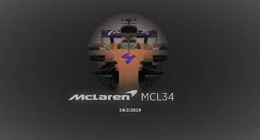 Desliz de McLaren: muestra por error el MCL34 de Carlos Sainz