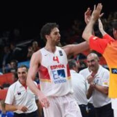 Uno por uno de España: Pau Gasol nunca tiró tan bien