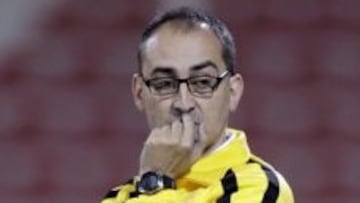 Ra¨²l Caneda, entrenador del Aris