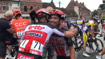 Caleb Ewan, ganador de la primera etapa del Tour de Valonia 2020.