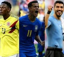 El once de sudamericanos en la fase de grupos del Mundial