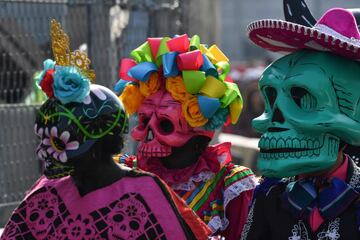 El día de muertos se vivió previo al Gran Premio de México