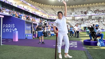 Marinette Pichon, en el estadio de Burdeos.