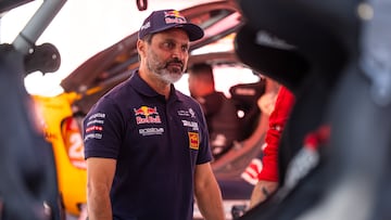 AL-ATTIYAH Nasser (qat), Nasser Racing, Prodrive Hunter, FIA Ultimate, FIA W2RC, portrait during the rest day of the Dakar 2024 on January 13, 2024 in Riyadh, Saudi Arabia