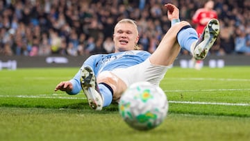 The Norwegian striker was left out of Manchester City’s FA Cup game against Newcastle.