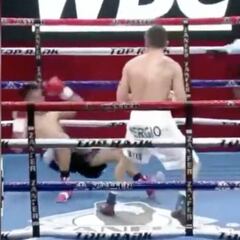 Para entender lo que es un KO salvaje en boxeo deben ver esto: cómo cae a la lona