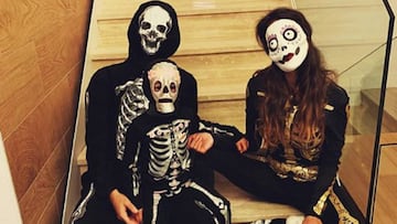 Isco se disfrazó por Halloween durante el partido del Real Madrid.