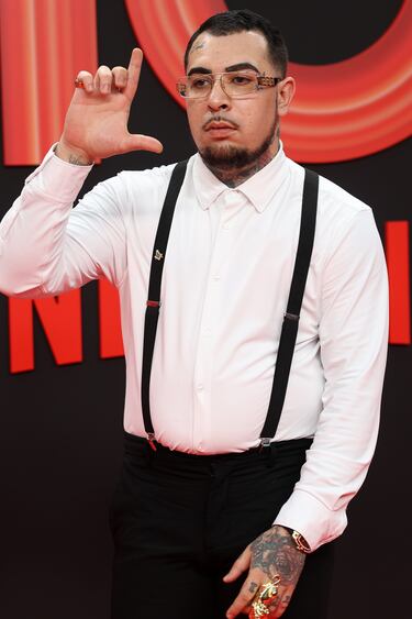 E Perla durante la fiesta que organiza Netflix para celebrar el 10º aniversario de su llegada a España.