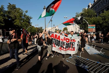 Las protestas pro-Palestina en las calles de Madrid.