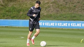 Navarro, entrenando en Ibaia