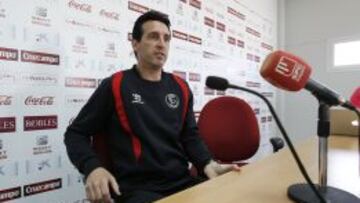 Emery, durante una rueda de prensa.