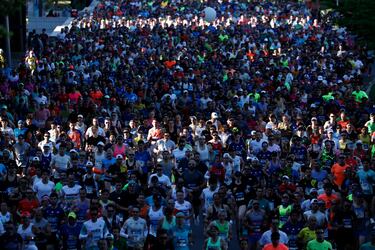 Vista de la salida del Rock'n'roll Running Series de Madrid.