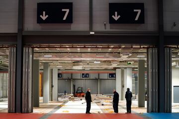 As Spain fights the spread of Covid-19, Madrid's IFEMA conference centre has been repurposed as a temporary hospital, with 5,500 beds.