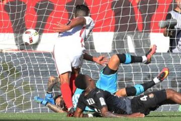 El primer gol en la Ligue 1 fue ante el Rennes, ese partido jugó de titular