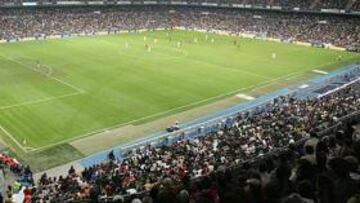 <b>DE ÉLITE. </b>El Santiago Bernabéu ya ha albergado tres finales en la historia de la Copa de Europa.