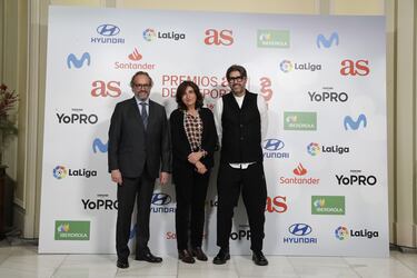 Juan Cantón Director General de Prensa de Prisa Media, Charo Montiel Consejera del Diario AS y Vicente Jiménez Director del Diario AS.
