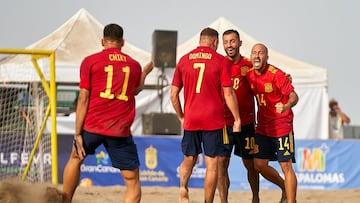 España domina en la playa