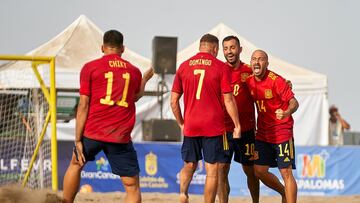 España domina en la playa