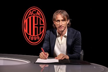 Luka Modric, nuevo jugador del AC Milan.