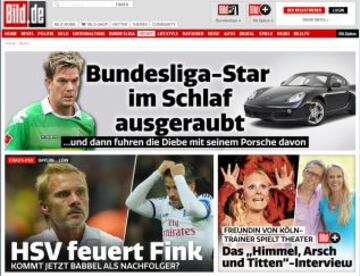 Portadas de la prensa extranjera