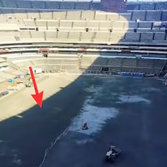 Las imágenes que demuestran el avance de las obras en el Estadio Azteca