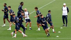 Entrenamiento del Real Madrid previo al partido de la jornada 5 de LaLiga EA Sports contra la Real Sociedad.