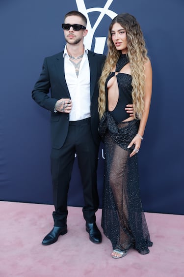 Sara Fructuoso y Natos en la fiesta presentación “YSL Love Game”.
 
 
 