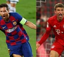 Leo Messi y Thomas Müller: los dos mejores asistentes de Europa frente a frente