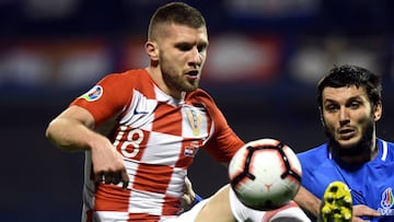 Rebic con la selección croata.