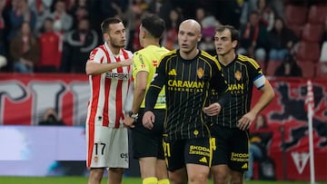 2610/25 PARTIDO SEGUNDA DIVISION
SPORTING GIJON - ZARAGOZA
ARBITRO CID CAMACHO TARJETA ROJA EXPULSION JONATHAN DUBASIN