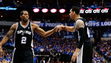 Kawhi Leonard y Danny Green.