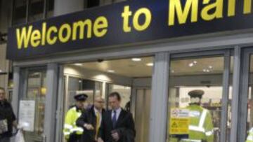 Butragueño, en Manchester.