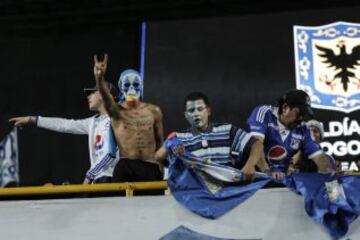 La hincha de Millonarios llenó el Campín para ver a su equipo ante Cúcuta Deportivo.