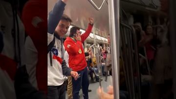 Fue la figura del día con un oro para Chile, viajó en Metro de Santiago y lo que pasó es único