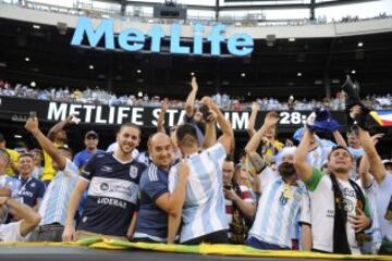 Fans en el Argentina vs Chile.