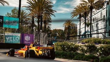 Palou, con el Ganassi en Long Beach.