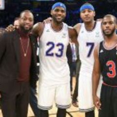LeBron y su sueño de jugar con Wade, Chris Paul y Carmelo