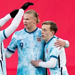 Haaland se da un festín a costa de una Armenia que se quedó con diez