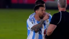 Messi’s heated confrontation with referee ends in explosive insults