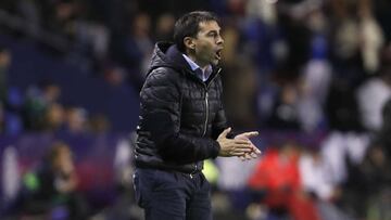 Garitano, dirigiendo a la Real Sociedad.