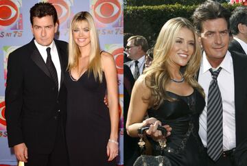 Charlie Sheen, con Denise Richards y Brook Mueller