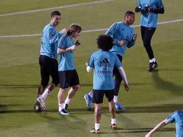 Último entrenamiento antes de la final del Mundial de Clubes