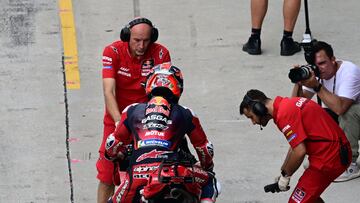 Pedro Acosta durante el sábado del GP de Malasia de MotoGP.