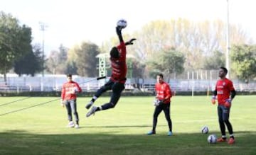 Garcés demostrando el gran esfuerzo que se realiza en cada uno de los entrenamientos.