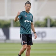 Cristiano enloquece entrenando